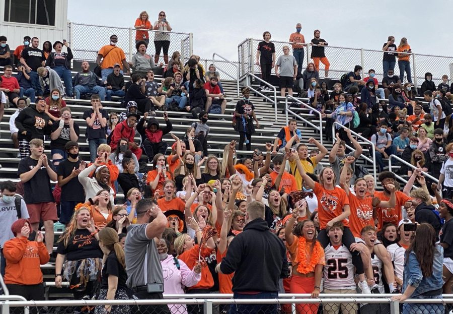 The class of '23 at the homecoming pep rally