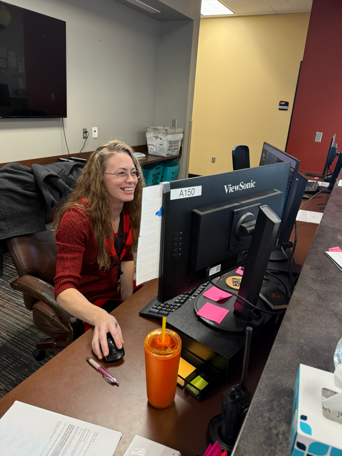 Mrs. Christin Mack semester two joins attendance office staff